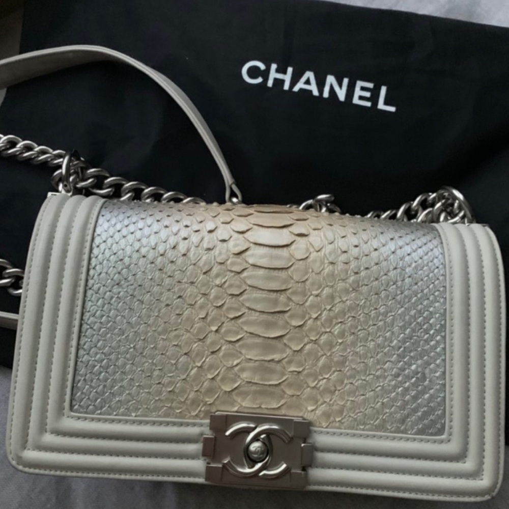Chanel Python Boy Bag (Vintage & RARE) Iykyk
